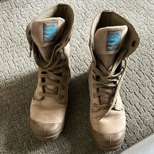 Palladium Waterproof Beige Boots